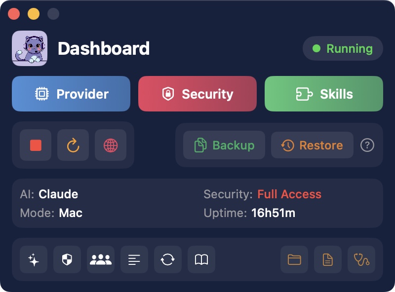 KatClaw dashboard
